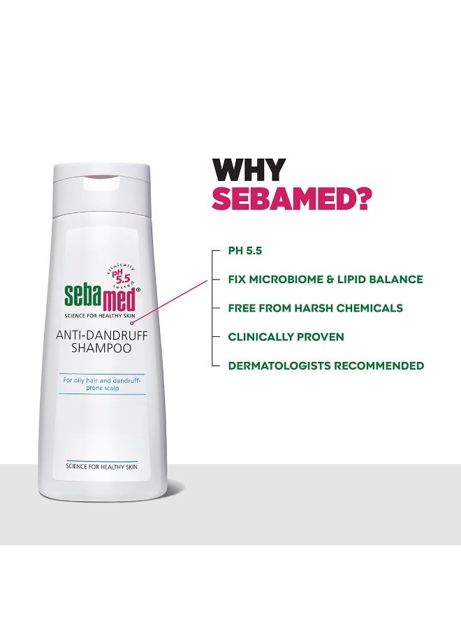Sebamed Anti Dandruff Shampoo 200 ml | pH 5.5 | Reduces dandruff, scalp itching and irritation | Piroctone Olamine | Phthalates, SLS, Toxin and Parabens free | 50% dandruff reduction in 2 weeks - Image 4